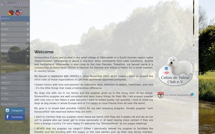 Screenshot of donauvillino.de