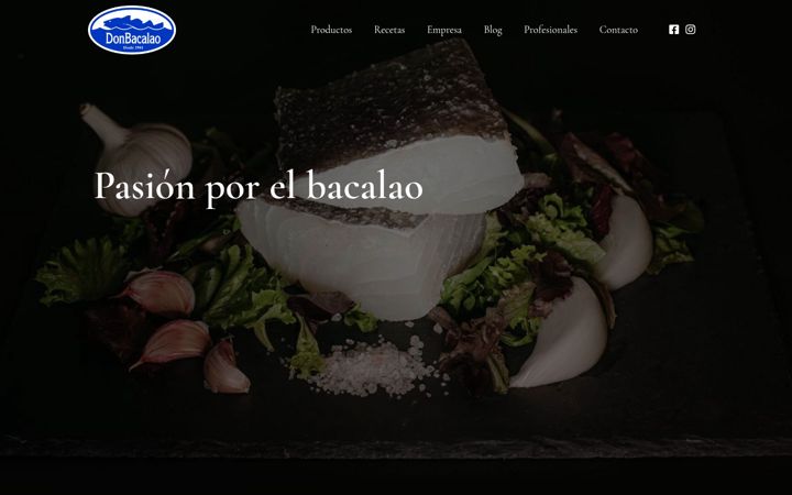 Screenshot of donbacalao.com