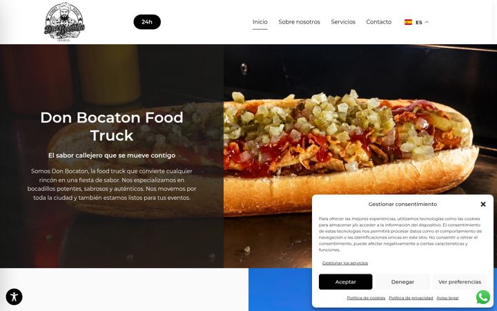 Screenshot of donbocatonfoodtuck.com