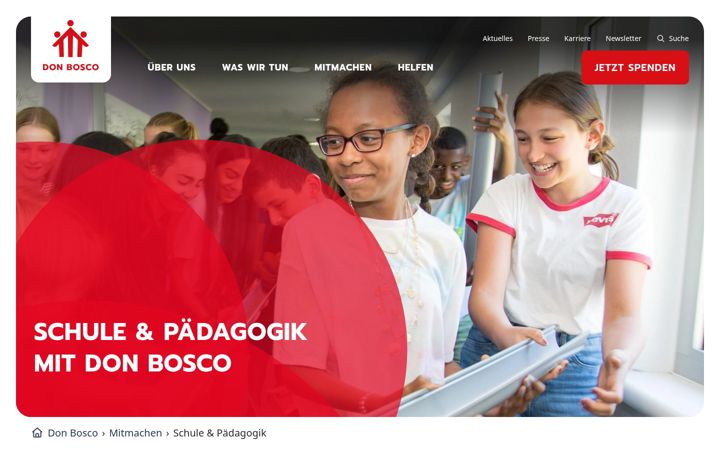 Screenshot of donbosco-macht-schule.de
