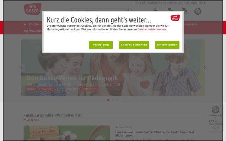 Skjermbilde av donbosco-medien.de