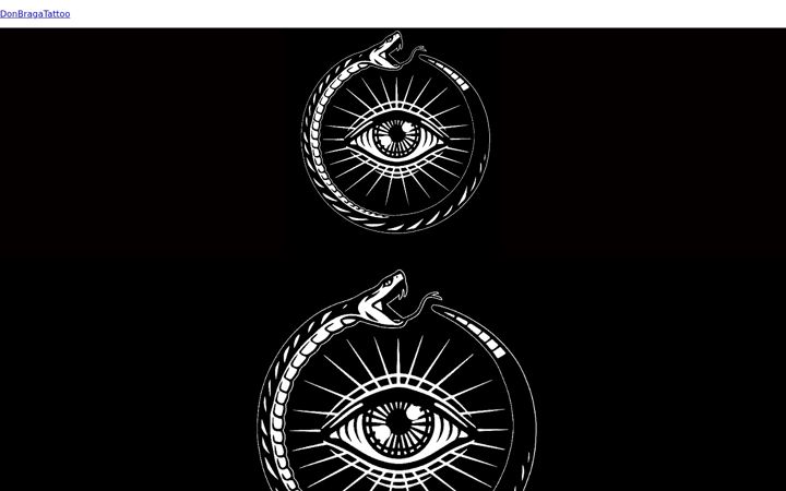 Screenshot of donbragatattoo.com