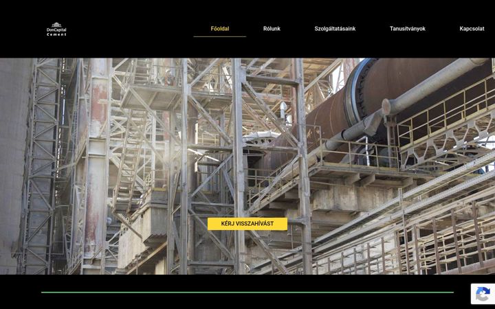 Screenshot of doncapital-cement.com