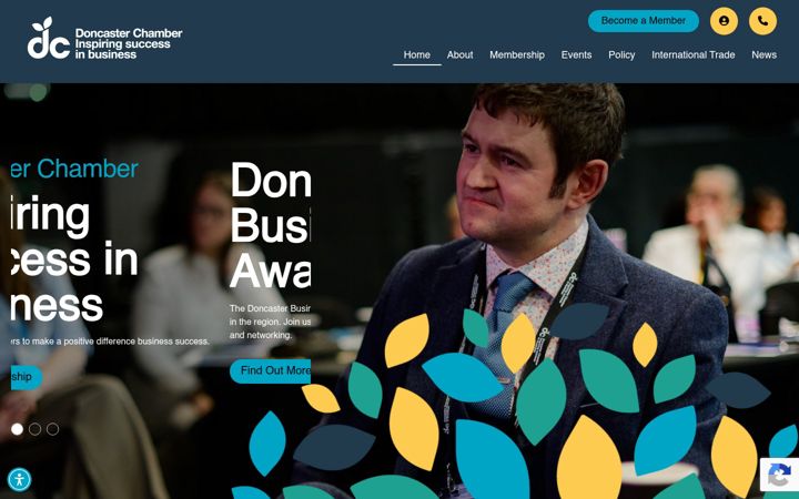 Screenshot of doncaster-chamber.co.uk