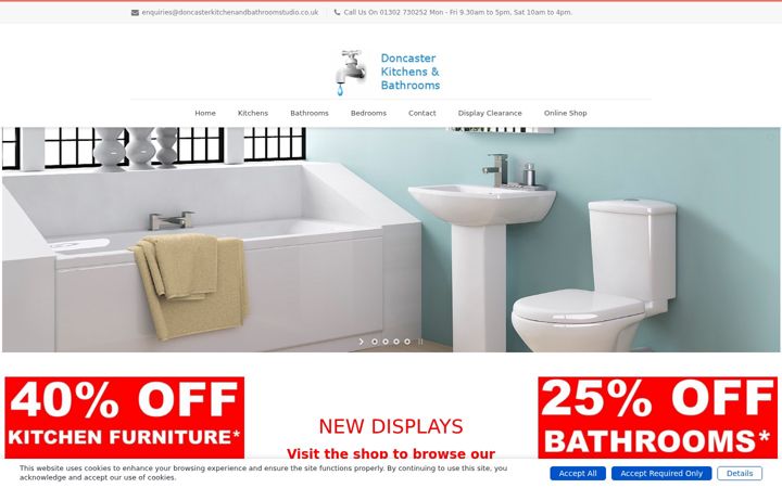 Snímek obrazovky doncasterkitchenandbathroomstudio.co.uk