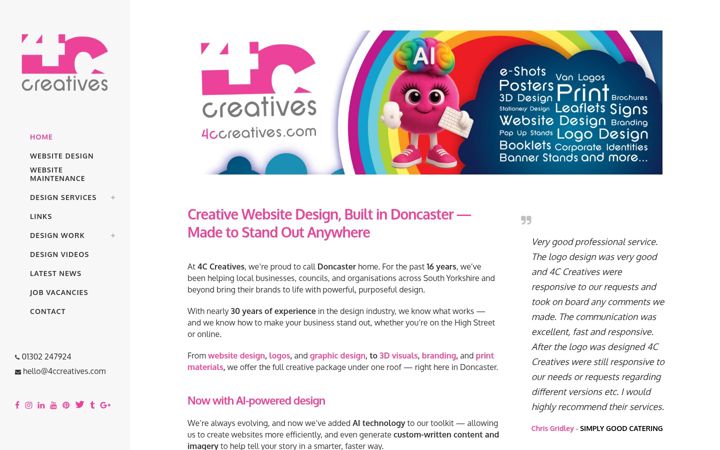 Screenshot of doncasterstoves.com