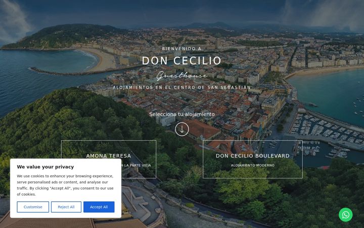 Screenshot of doncecilio.com