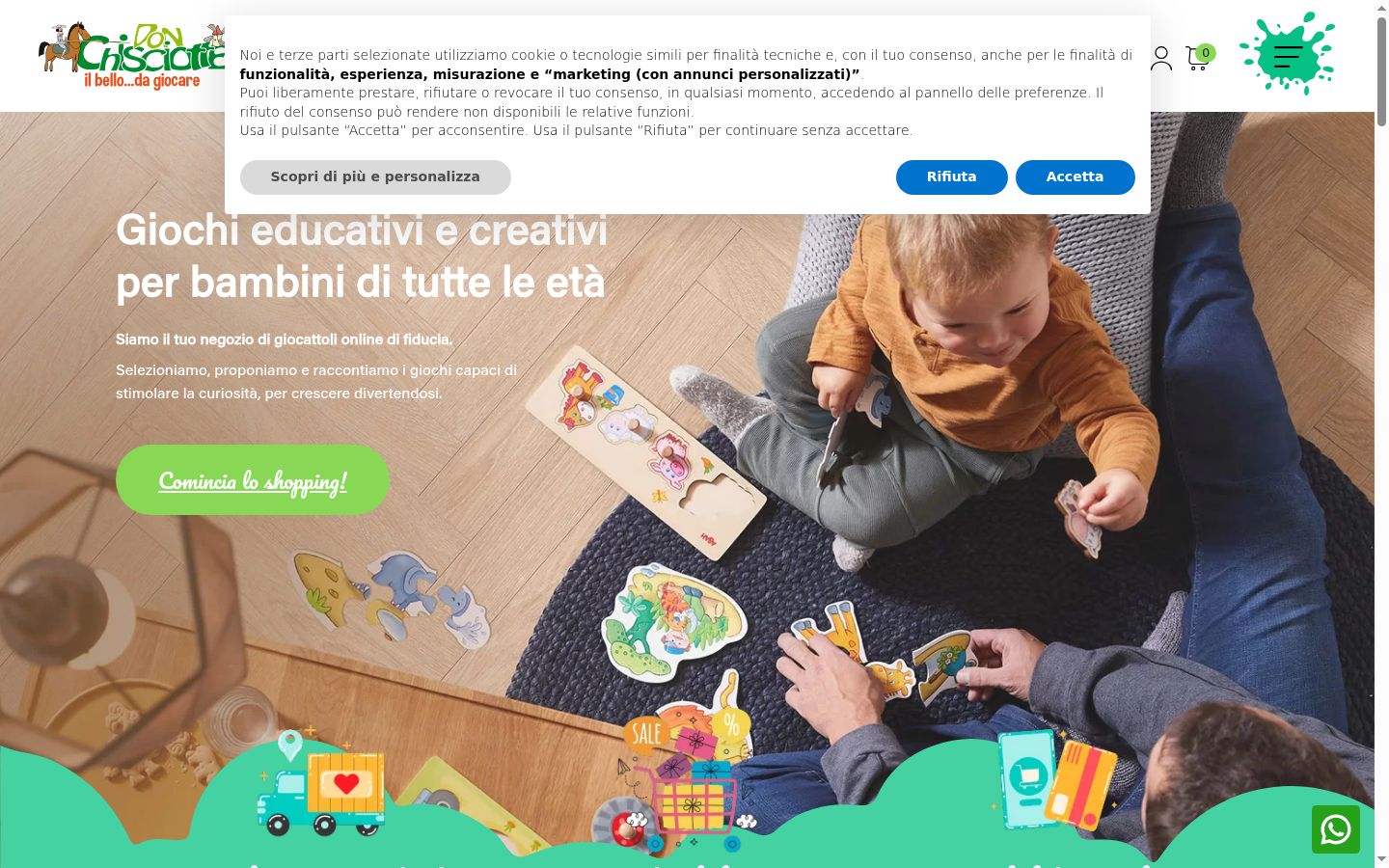 Skærmbillede af samtykkebanneret, som det blev vist før nogen interaktion