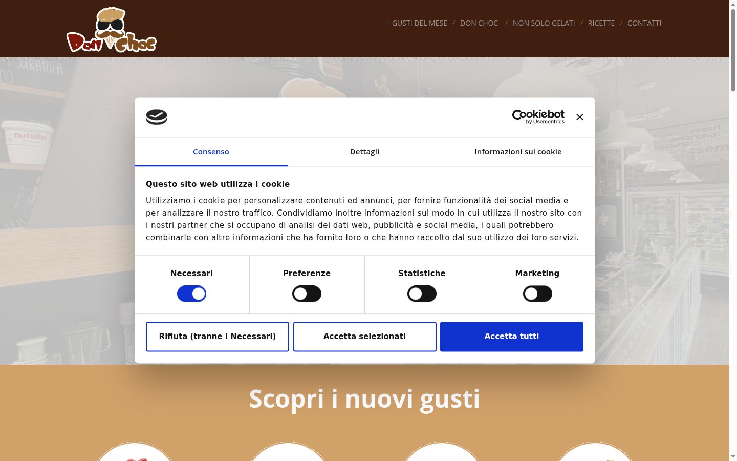 Zrzut ekranu banera zgody wyświetlanego przed jakąkolwiek interakcją