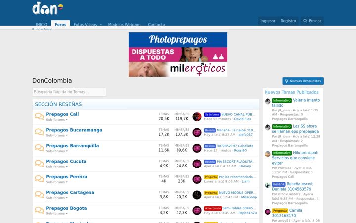 Screenshot of doncolombia.com