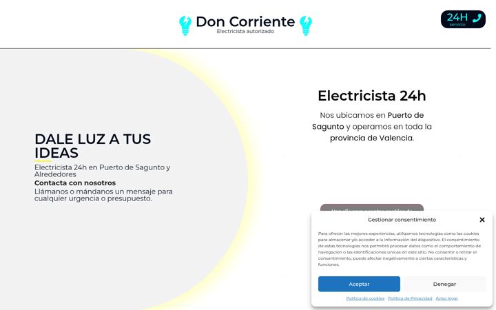Screenshot of doncorriente.com