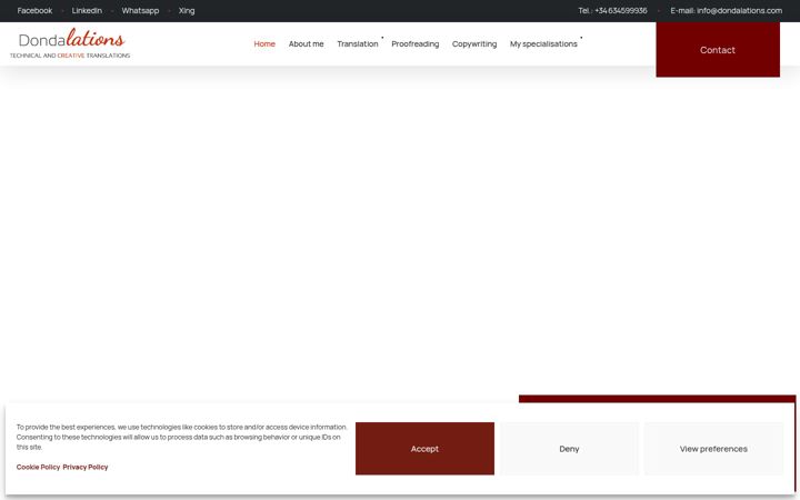 Screenshot of dondalations.com