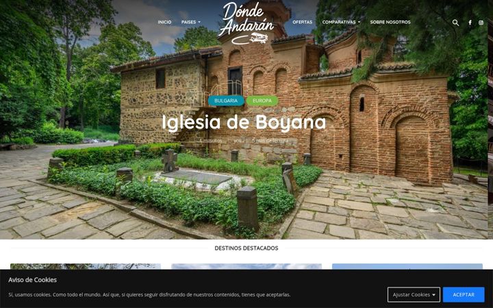 Screenshot of dondeandaran.com