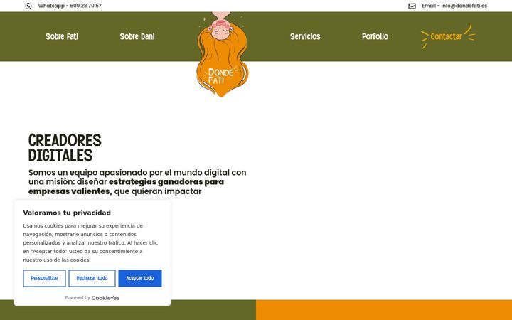 Screenshot of dondefati.es