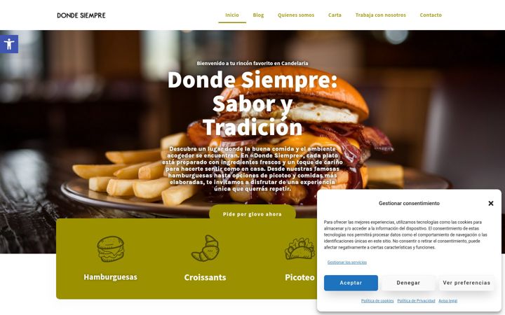 Screenshot of dondesiemprecandelaria.com