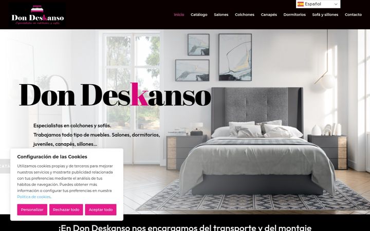 Screenshot of dondeskanso.com