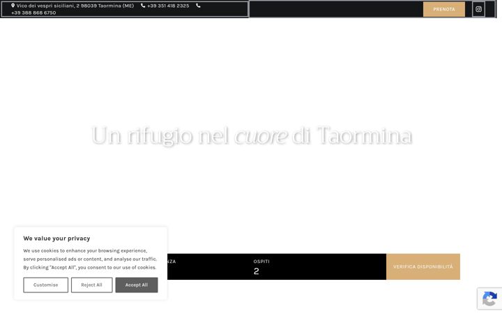 Screenshot του dondiegobbtaormina.it
