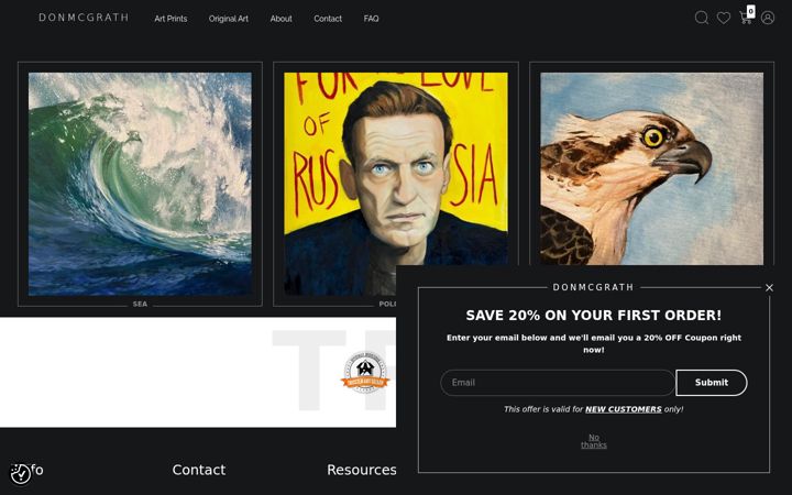 Screenshot of dondmcg.com