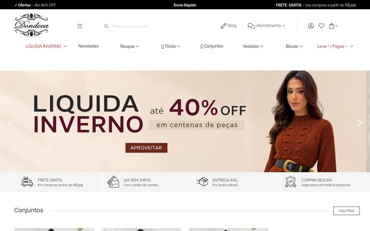 Snimka zaslona za dondoca.com.br