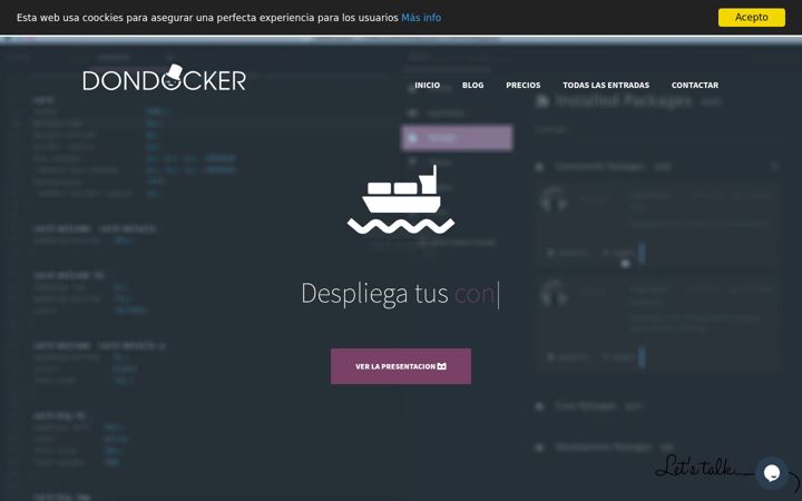 Screenshot of dondocker.com