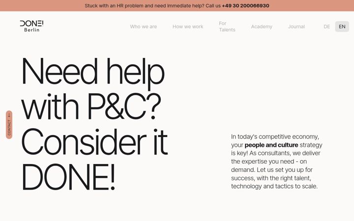 Screenshot of doneberlin.com