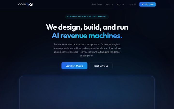 Screenshot of doneby.ai