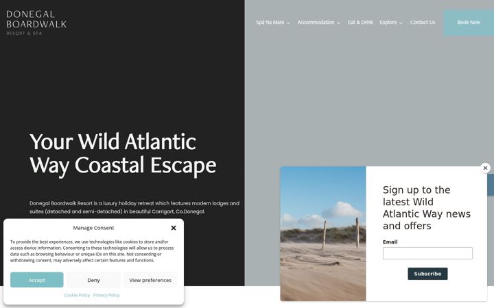 Screenshot ta' donegalboardwalkresort.ie
