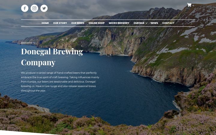 Screenshot ta' donegalbrewingco.ie