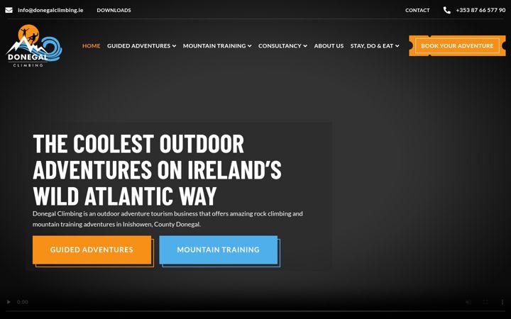 Screenshot ta' donegalclimbing.ie