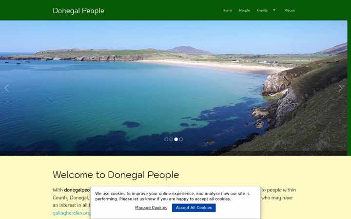 Screenshot of donegalpeople.com