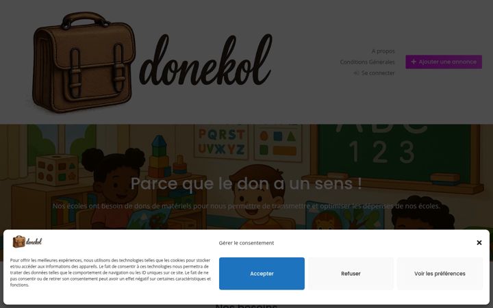 Screenshot of donekol.org