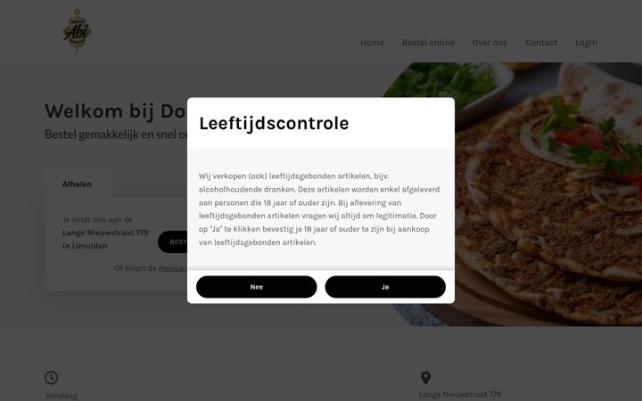 Captura de ecrã de donerabi.nl