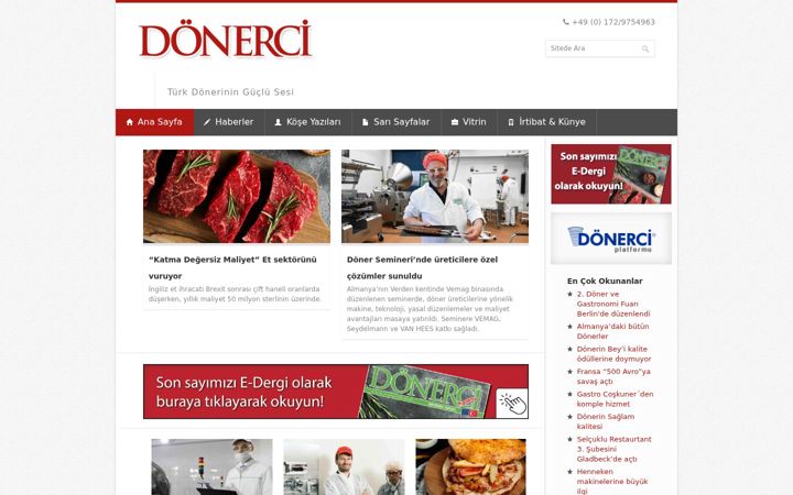Snímek obrazovky donerci.eu