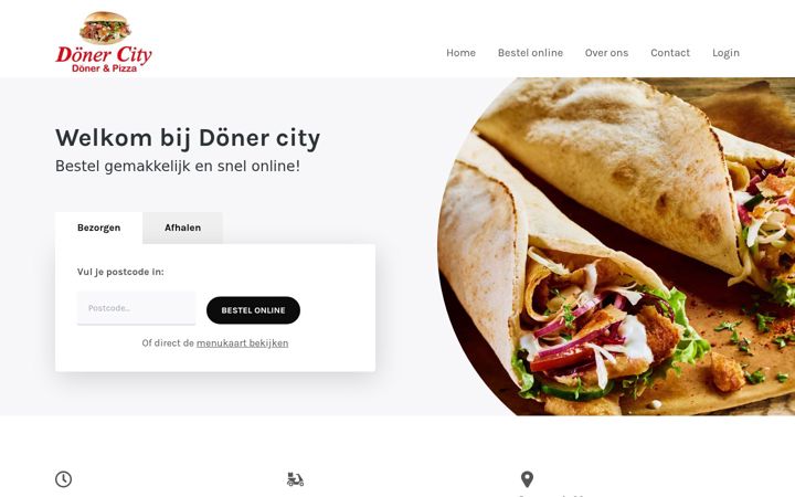Screenshot of donercityveendam.nl