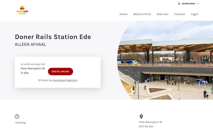 Captura de ecrã de donerrailsede.nl