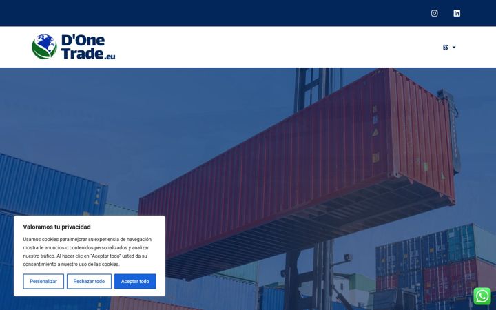 Snímek obrazovky donetrade.eu