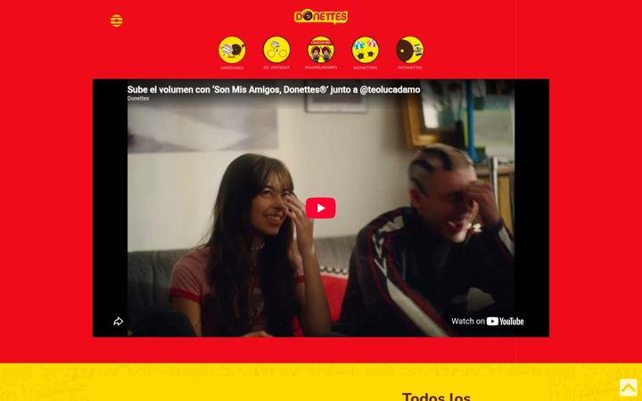 Screenshot of donettes.com