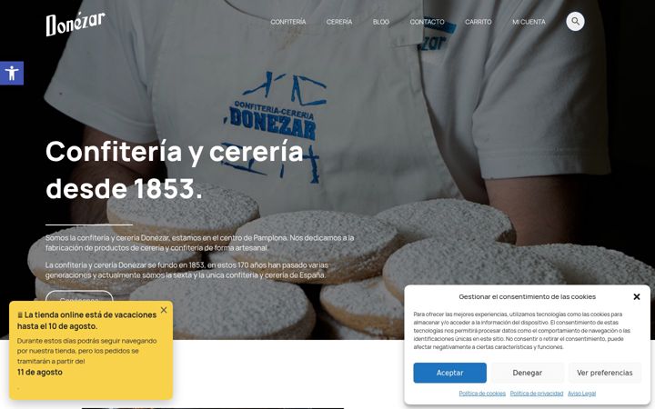 Screenshot of donezar.com