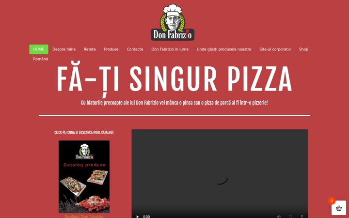 Screenshot of donfabrizio.ro