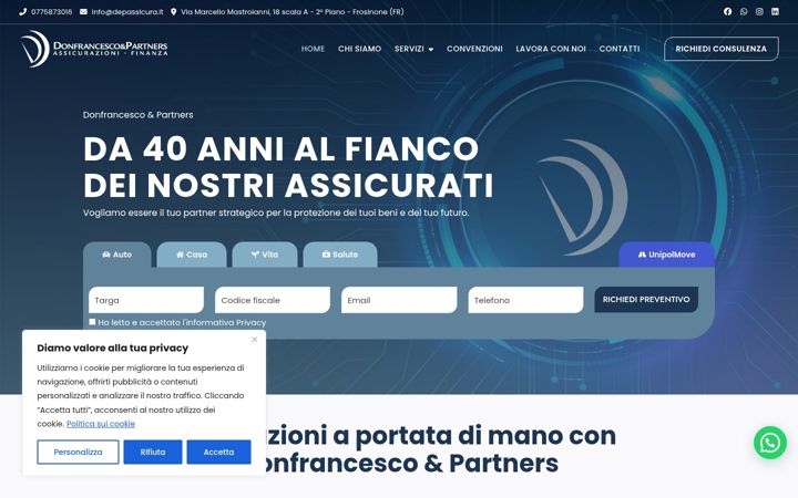 Screenshot του donfrancescoassicurazioni.it