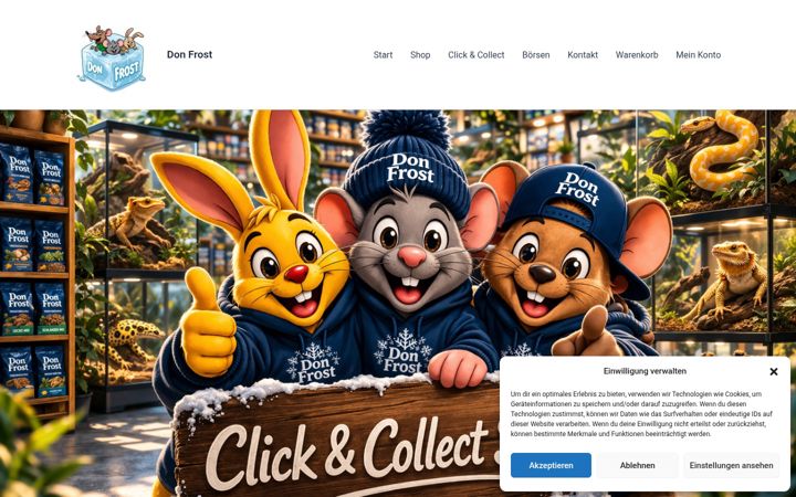 Screenshot of donfrost.de