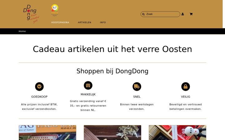 Screenshot of dongdong.nl