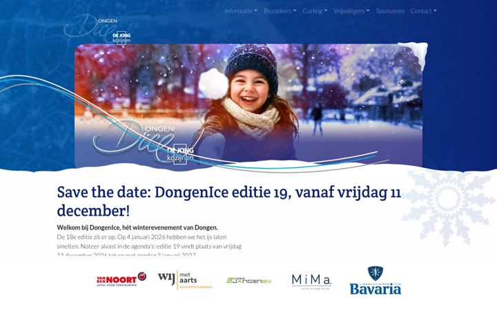 Snímek obrazovky dongenice.nl