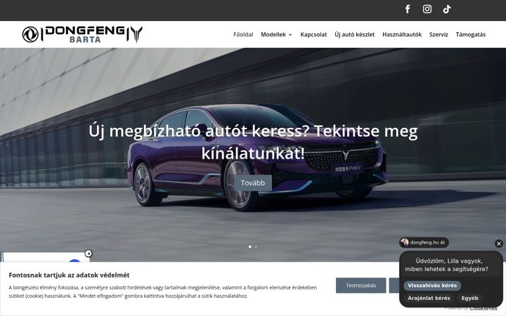 Screenshot of dongfengbarta.hu