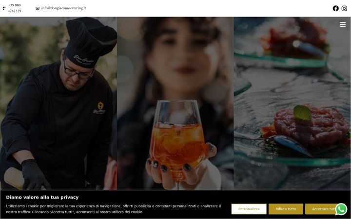 Zrzut ekranu dongiacomocatering.it