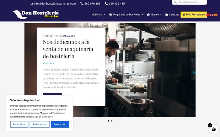 Screenshot of donhosteleriacanarias.com