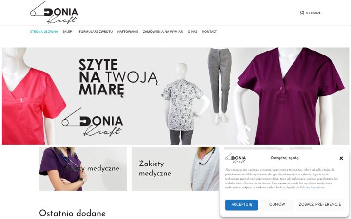 Screenshot of doniakraft.com