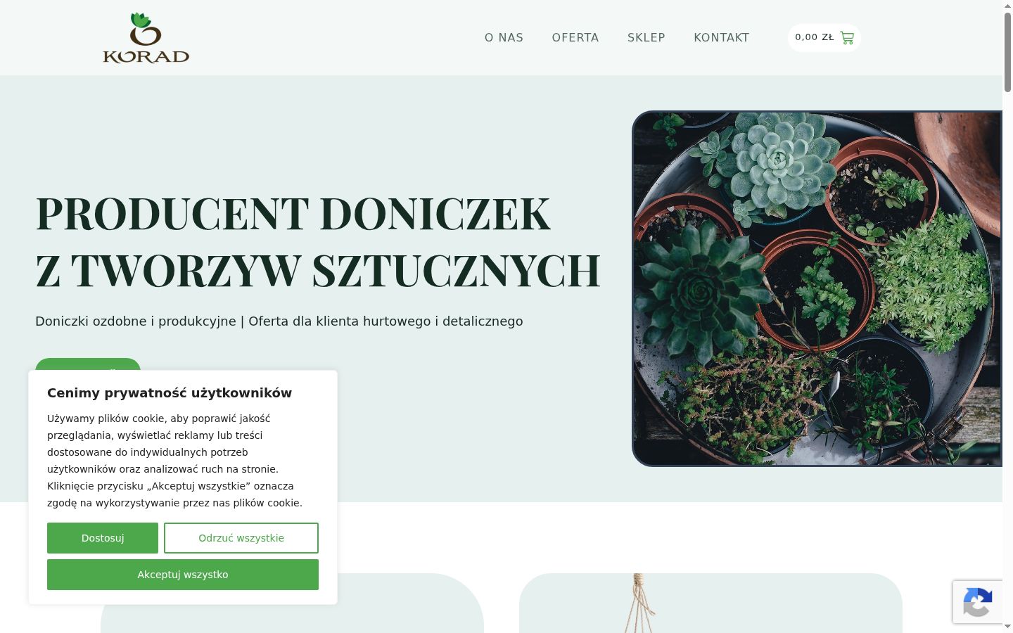 Zrzut ekranu banera zgody wyświetlanego przed jakąkolwiek interakcją