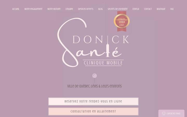 Screenshot of donicksante.com