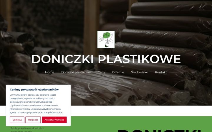 Capture d'écran de doniczkiplastikowe.com.pl